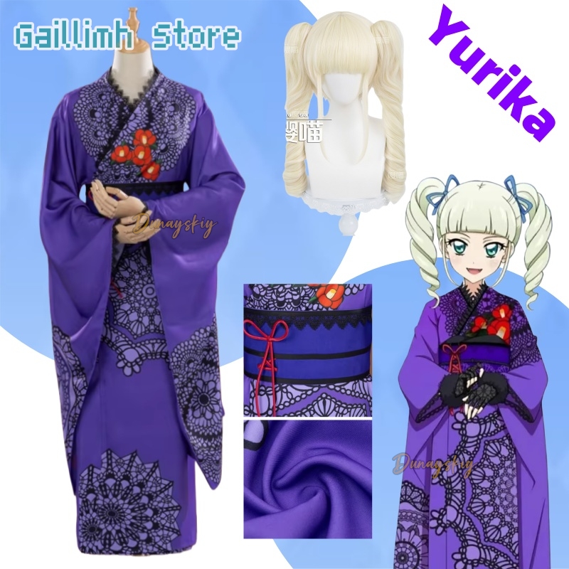 Cosplay Prop Patterns - Aikatsu! Yurika tooudou yukata quimono cosplay