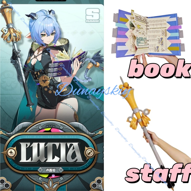 Cosplay Prop Book - Jogo zenless zona zero lucia cosplay