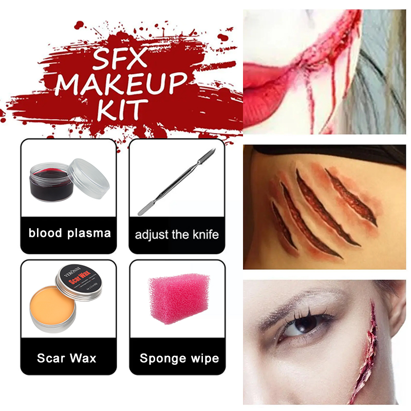 Body Paint Sfx - Scars Body Paint Wax Kit com
