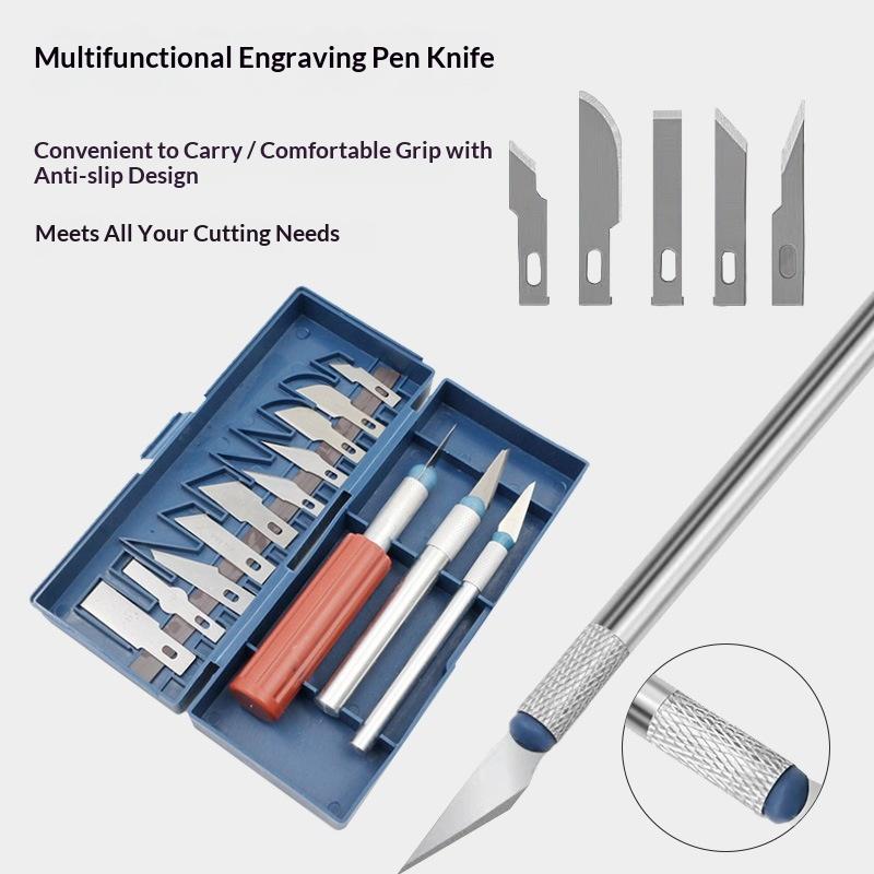 Craft Knife Set - Conjunto de 13 Facas de Gravação