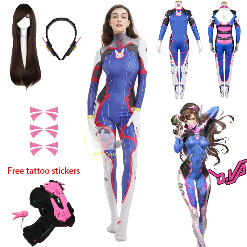Dva Cosplay Prop - Dva cosplay traje bodysuit zenti jogo