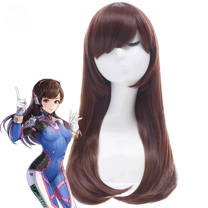 Dva Cosplay Prop - Jogo rolecos ow d. va peruca