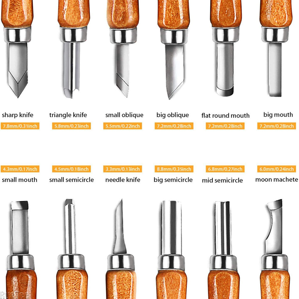 Craft Knife Set - Conjunto de 12 Ferramentas de Escultura