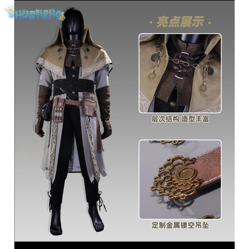 Bloodborne Cosplay Prop - Jogo bloodborne tomb prospector cosplay traje