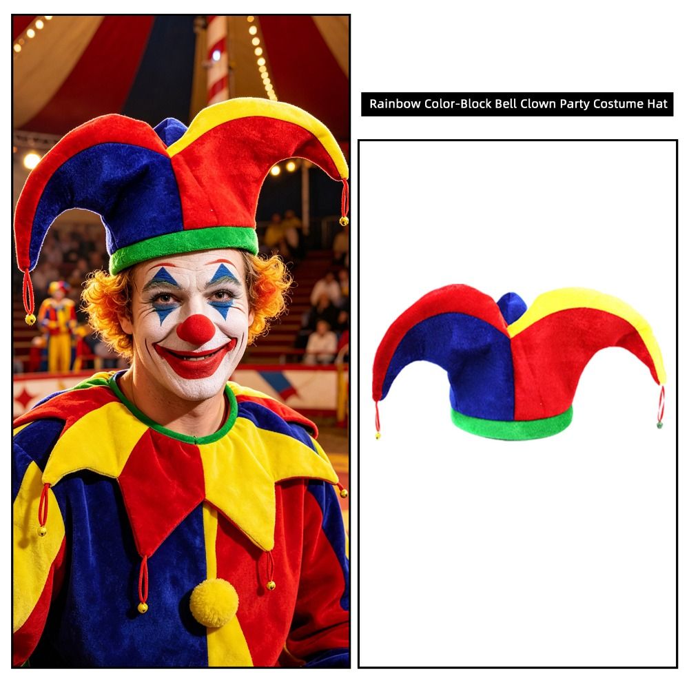 Chapéu de Palhaço Multicolorid - Cosplay Prop Patterns avaliação e preço