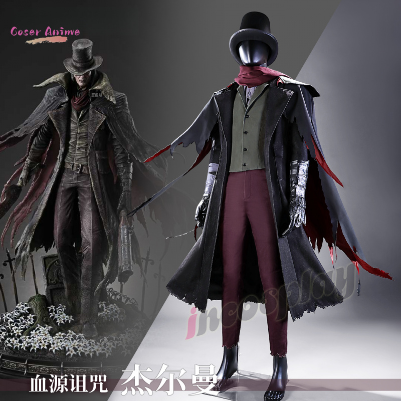 Gehrman cosplay traje jogo uni - Bloodborne Cosplay Prop avaliação e preço