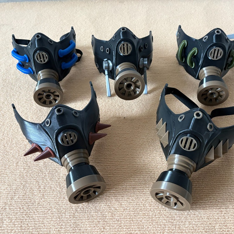 Máscara de Gás Preta 3D Impres - Cosplay Prop 3D Print avaliação e preço